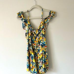 Forever 21 palm tree romper